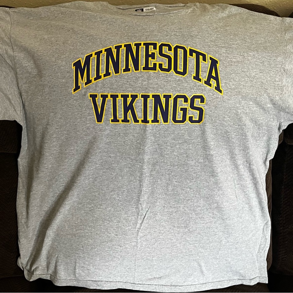Men’s NFL MN Vikings Gray T shirt